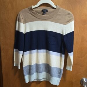 J. Crew Striped Sweater M